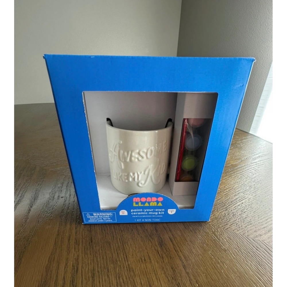 Mondo Llama Paint Your Own Ceramic Mug Kit Awesome Like My Kid DIY Craft Set